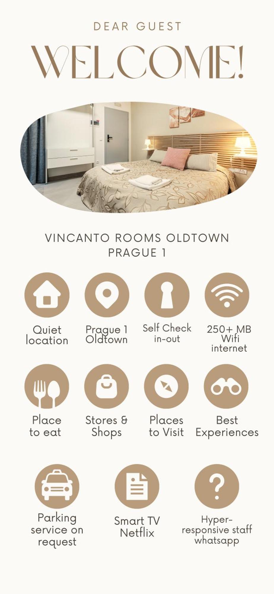Vincanto Rooms Old Town Prag Exteriör bild